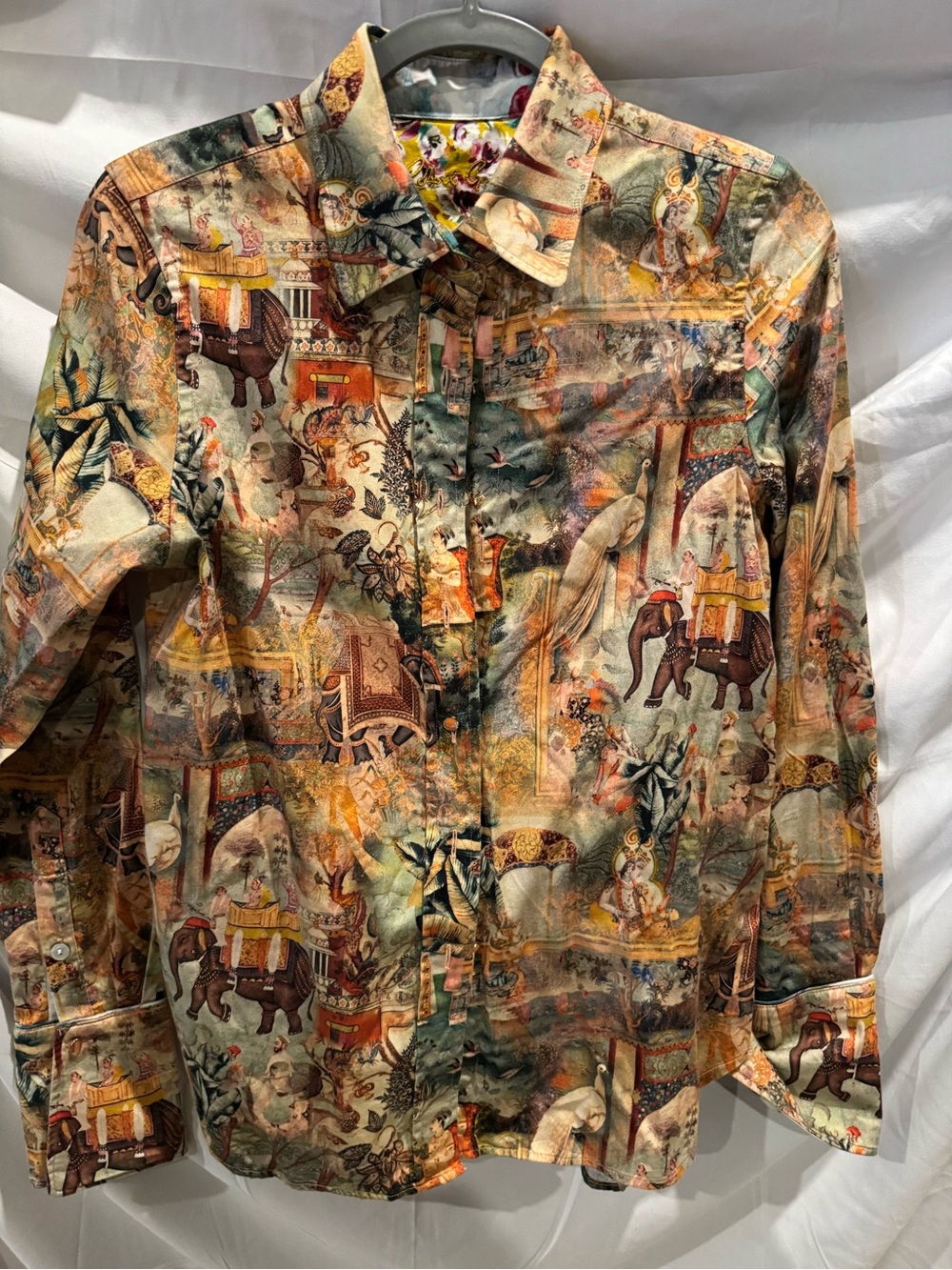 Women’s Robert Graham Priscilla Graphic-Print Button-Down Shirt